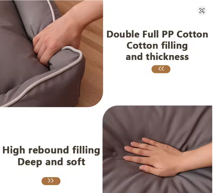 Waterproof Dog Bed 600D Oxford Pet Dogs Beds for All Seasons Thickened PP Cotton Filling Bite-resistant Pet Mat Dog Accessories